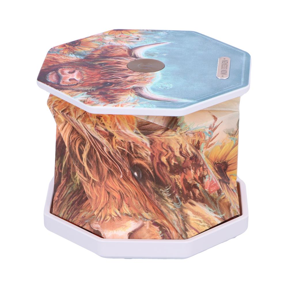 Highland Cow Foldable Lamp 21cm