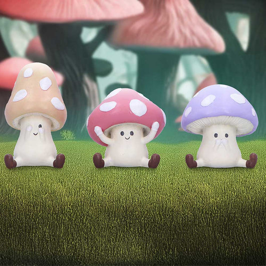 Three Wise Toadstools 8.5cm